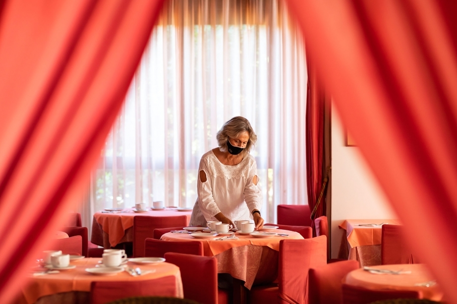 Hotel Rivamare in Venice Lido with a rich breakfast
